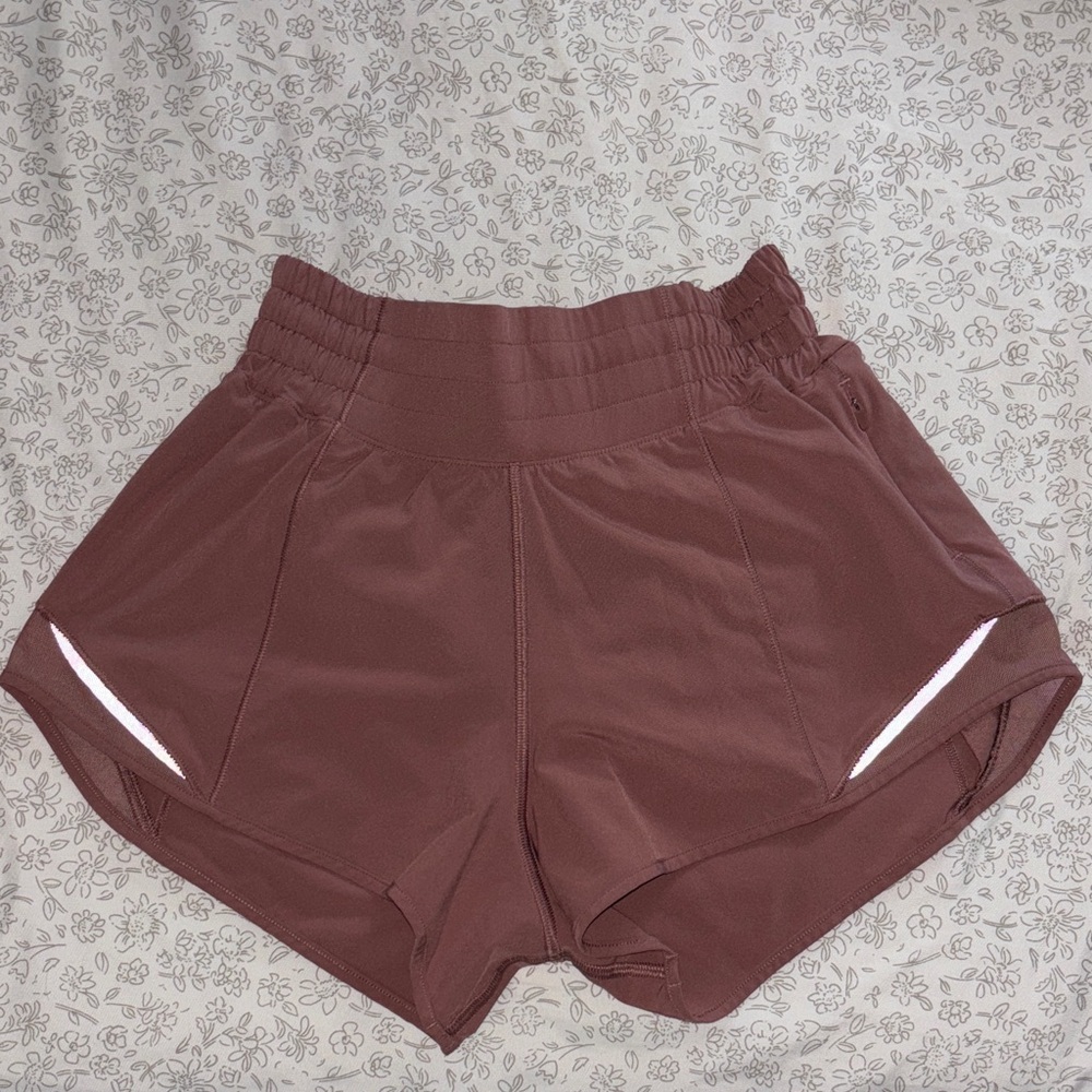 lululemon athletica Women's High-Rise Athletic Shorts - Mauve Brown